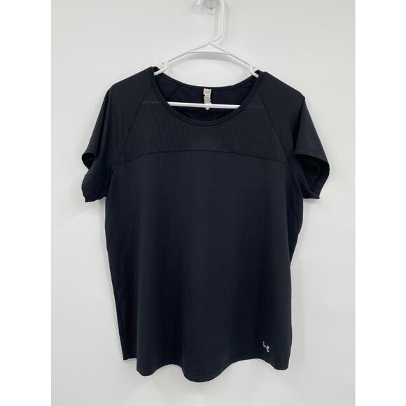 Under Armour UA Fly-by Running Open Back Short Sleeve Shirt Size Large - Picture 2 of 12